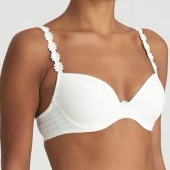 Marie Jo Avero Padded Plunge Bra Natural Ivory Underwire US Size 34C - Picture 12 of 12